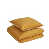 Hübsch sengetøj bomuld grønbrunrød